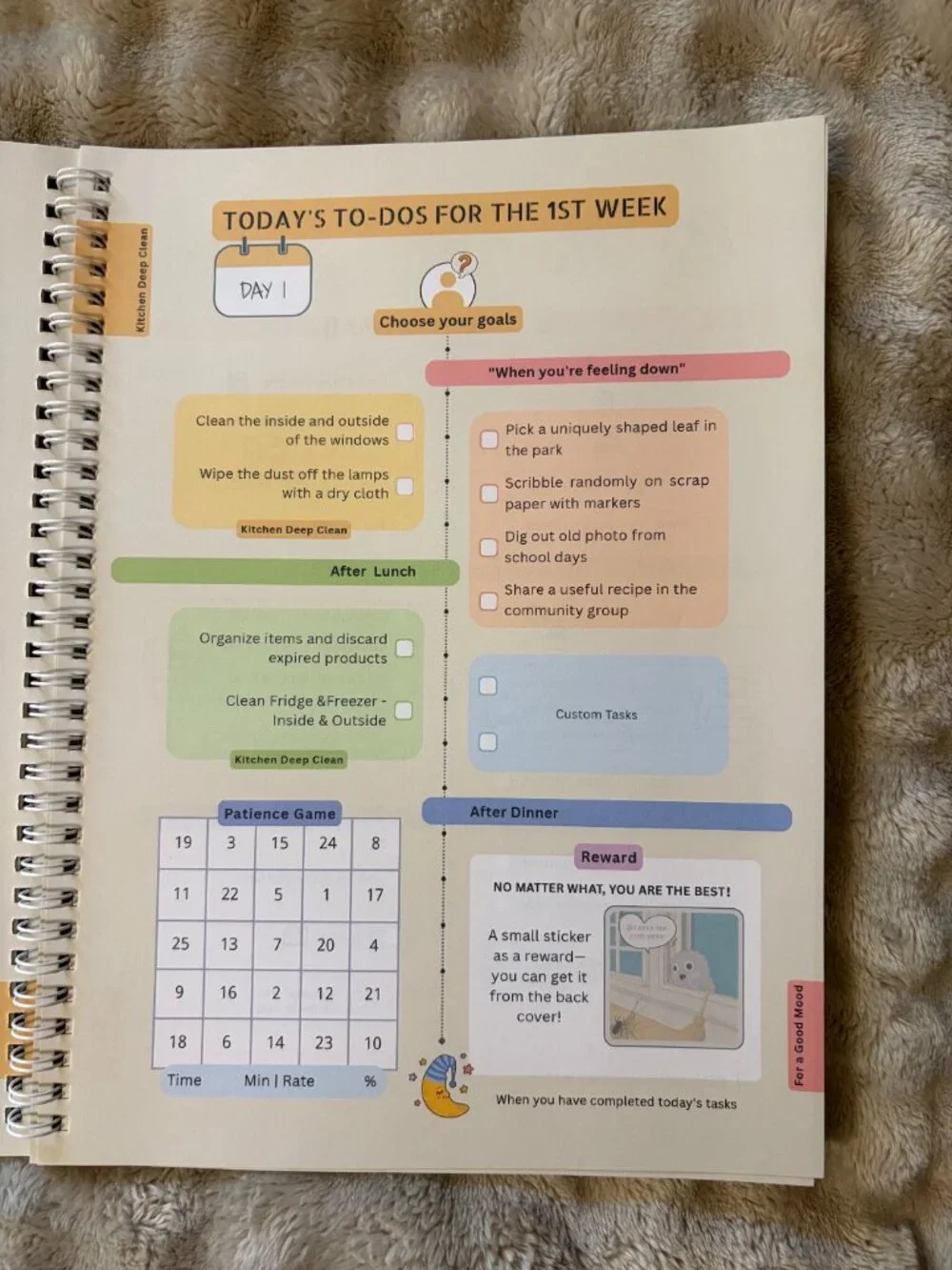 Adhd Cleaning Planner, Editable Kids Cleaning and Organizing Chore Checklist Set